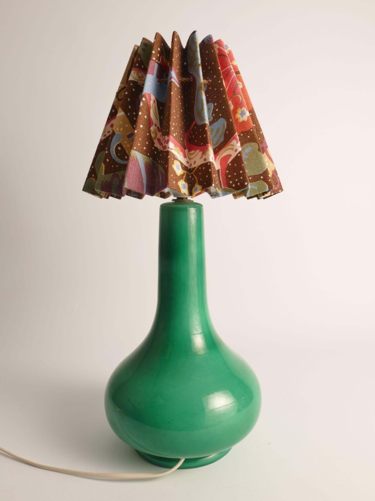 Mid Century Modern Emerald Green Casa Pupo Of London Table Lamp, 1960's photo buy