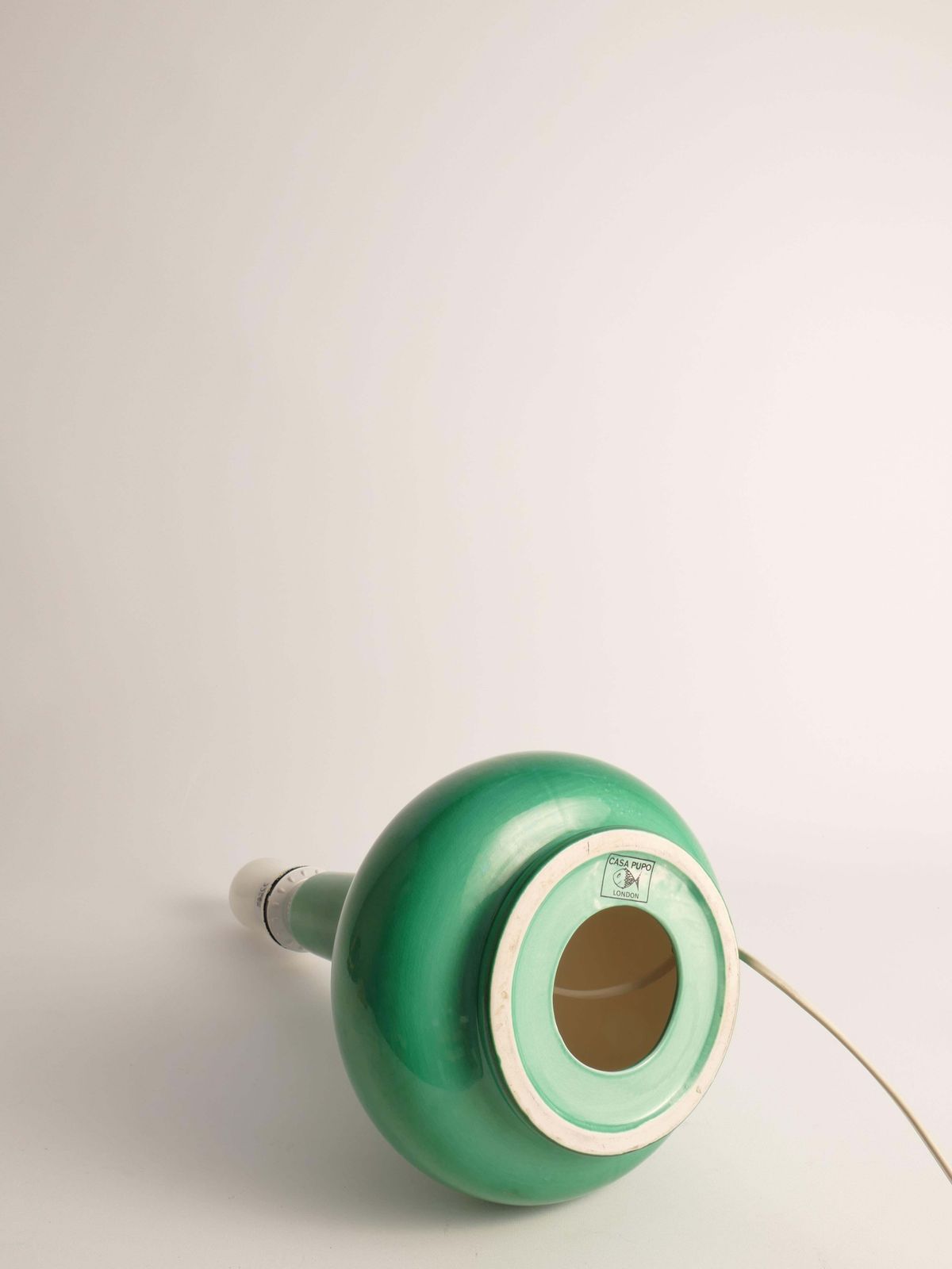 photo furniture Mid Century Modern Emerald Green Casa Pupo Of London Table Lamp, 1960's