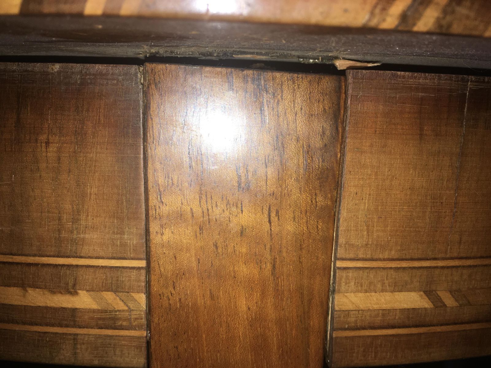 19th Century Louis Philippe Sorrento Walnut Parquetry Center Table photo furniture