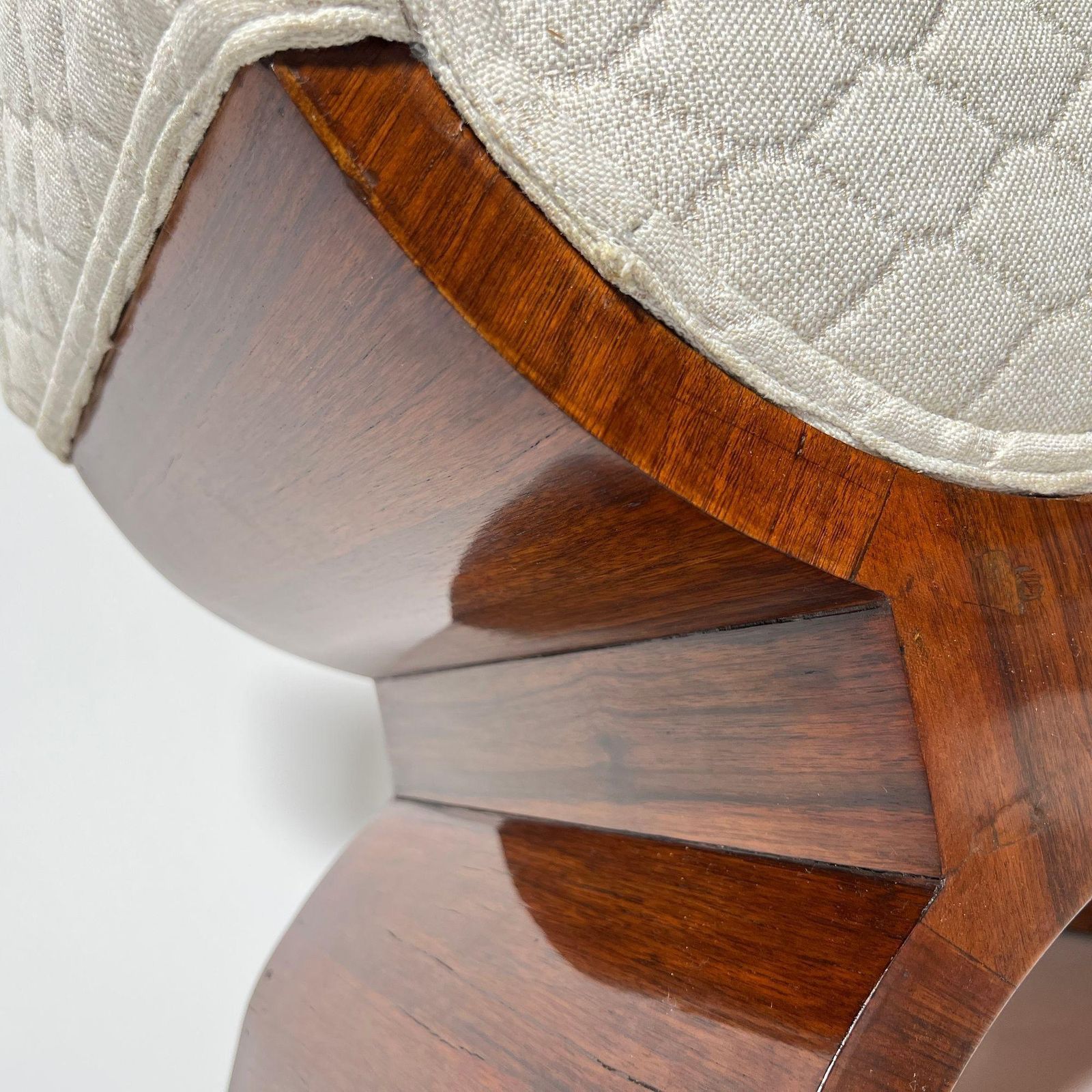 photo buy Art Deco Stool, Rosewood Veneer, France Circa 1930
