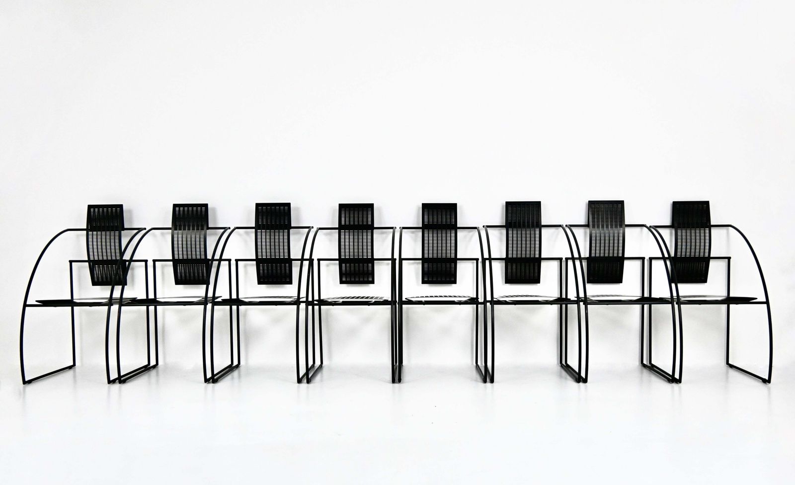 "Quinta" Dining Chairs By Mario Botta For Alias, 1980s, Set Of 8 photo Furniture