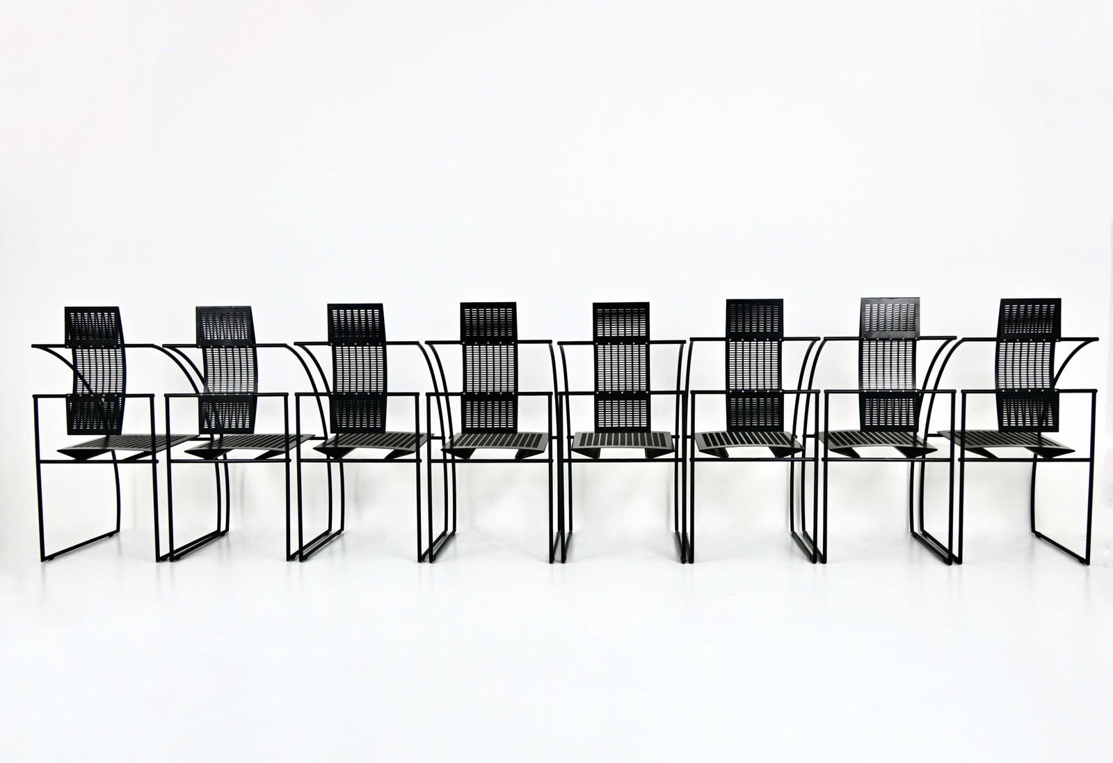 "Quinta" Dining Chairs By Mario Botta For Alias, 1980s, Set Of 8 photo vinterior