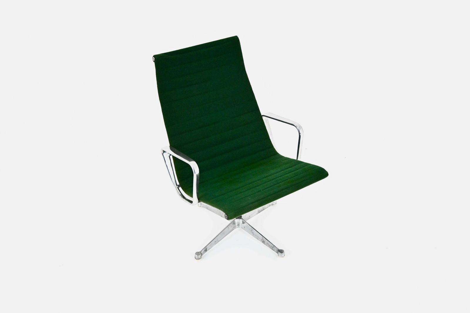 Green Ea124 Armchair By Charles And Ray Eames For Herman Miller, 1970s photo for sale