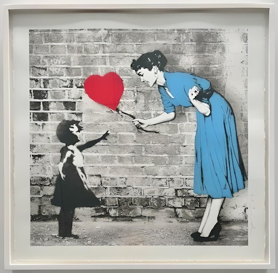 Mr Brainwashmr Brainwash   Love Catcher (Blue), Street Art2023 photo Art