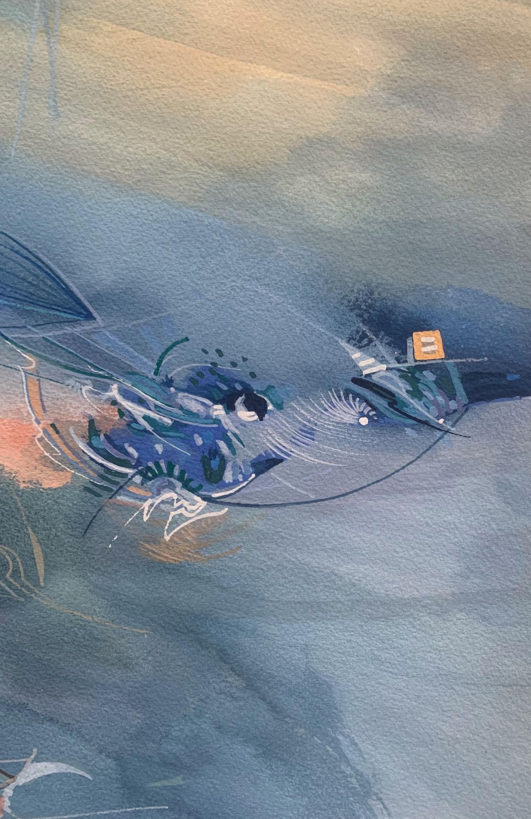 Jacek Sowickidunes In The Morning. Contemporary Gouache Painting, Abstraction2002 photo 600.0