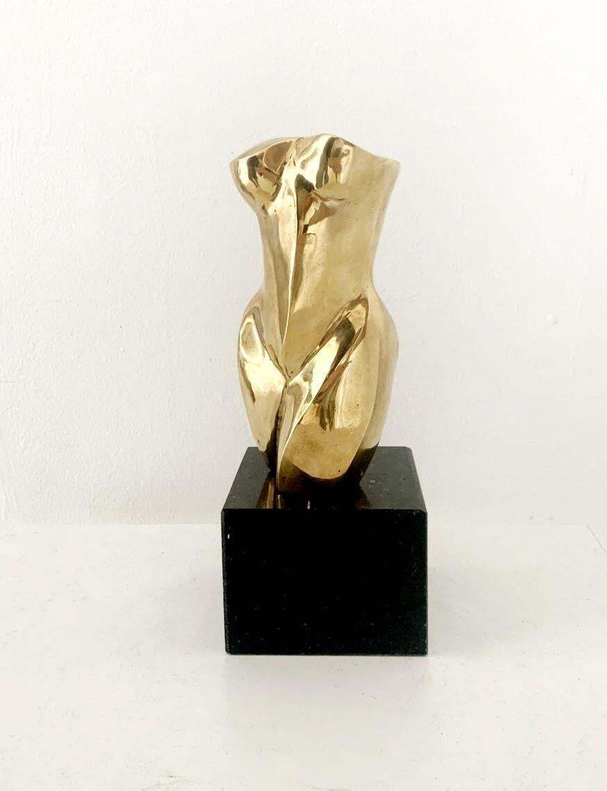 Ryszard Piotrowskinude   21st Century, Contemporary Brass Figurative Sculpture, Polish Art2023 photo furniture
