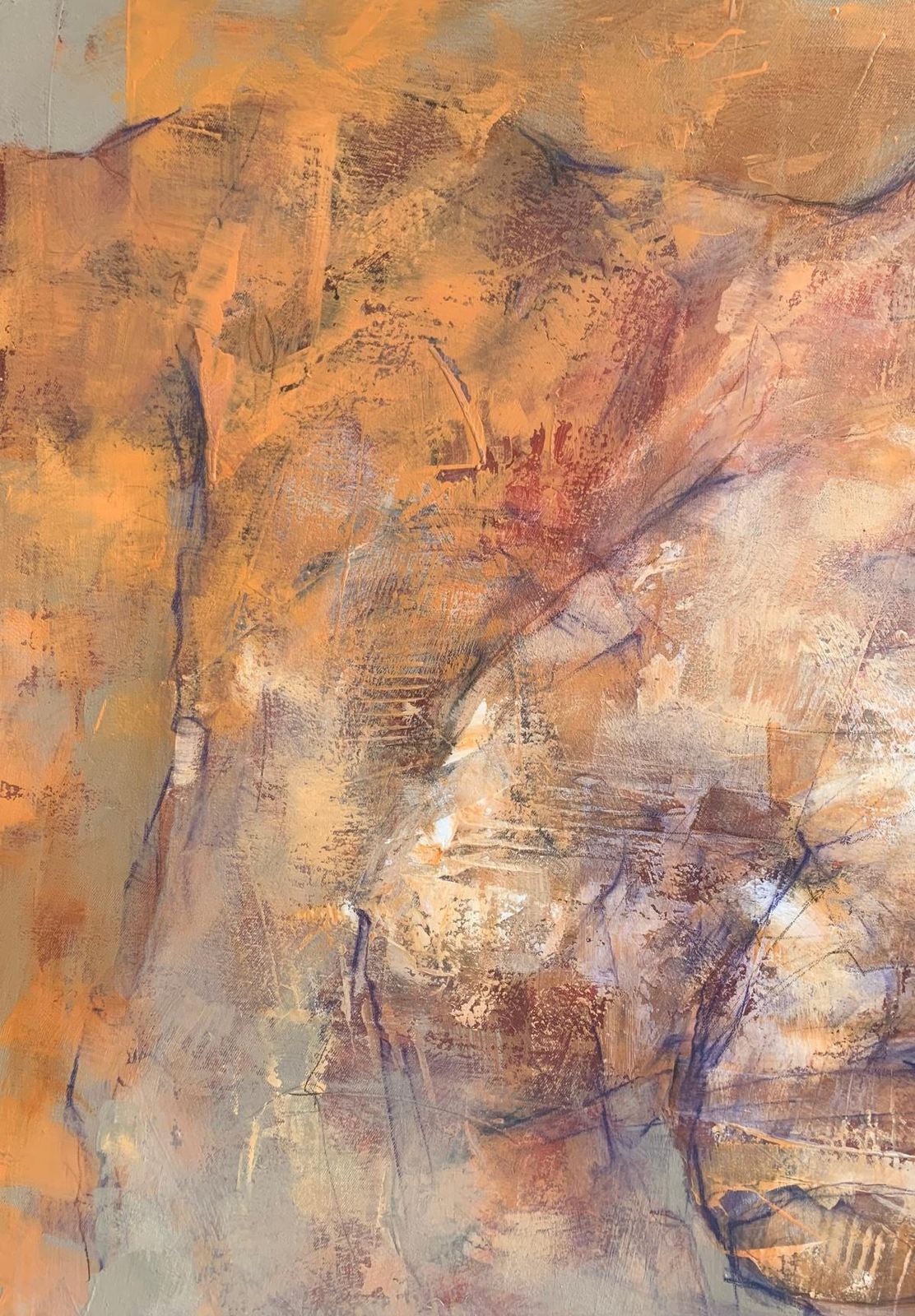 Michał Bajsarowicznude. Figurative And Abstract Acrylic Painting, Body, Polish Artist2025 photo Art