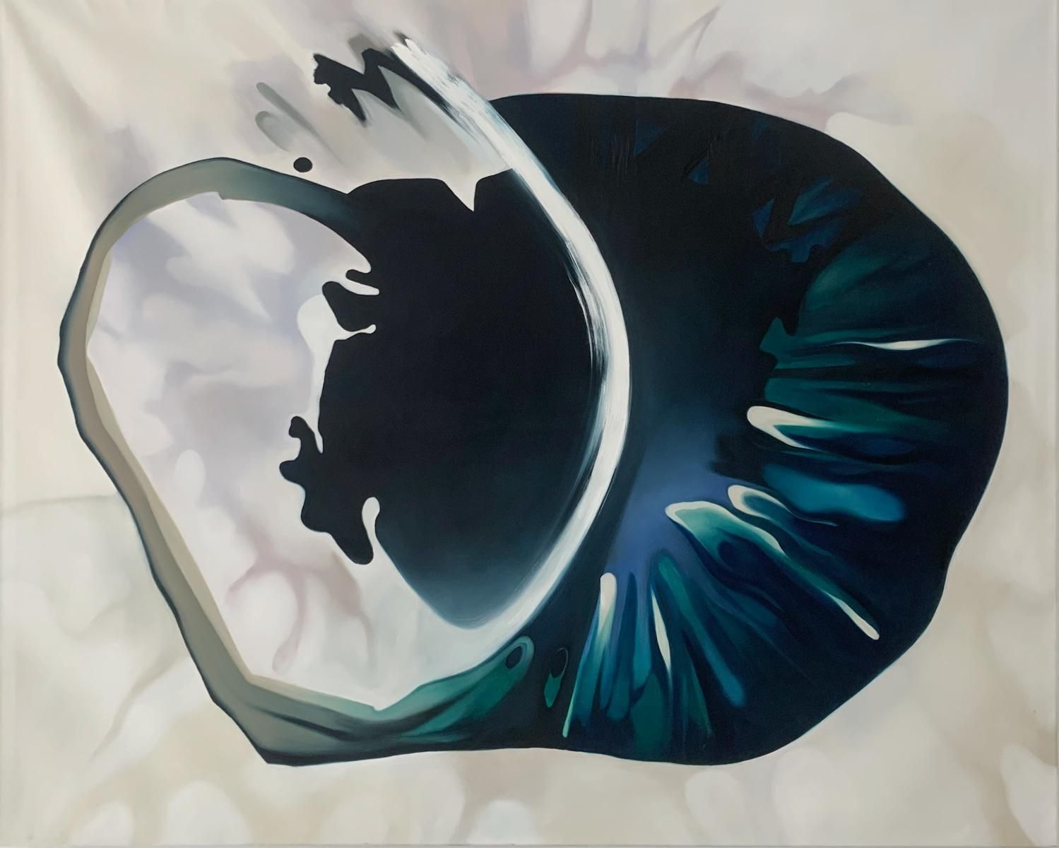 Klaudia Latatransformation 3. Abstract Oil On Canvas Painting, Big Scale, Polish Artist2024