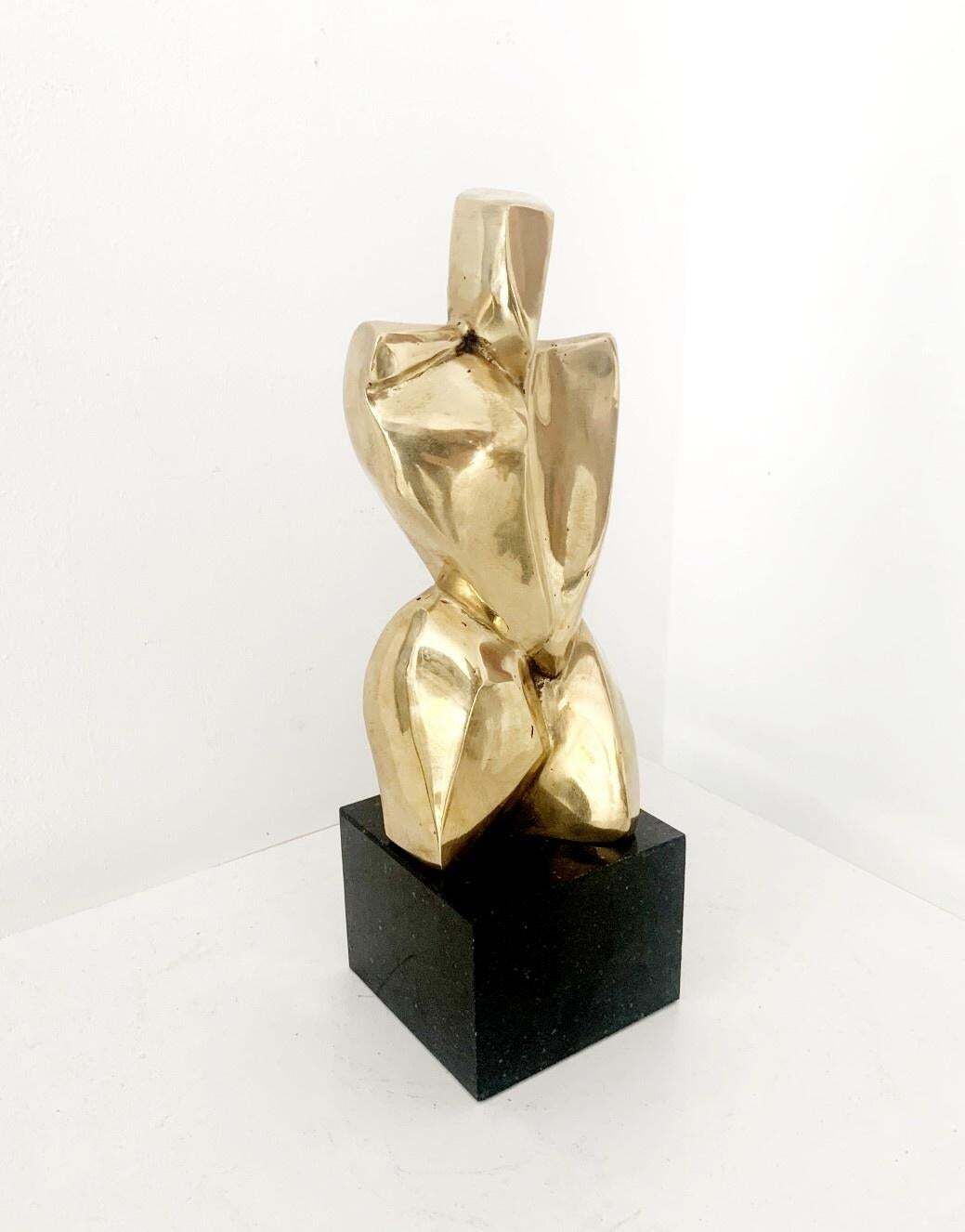 Ryszard Piotrowskinude   21st Century, Contemporary Brass Figurative Sculpture, Polish Art2023 photo furniture