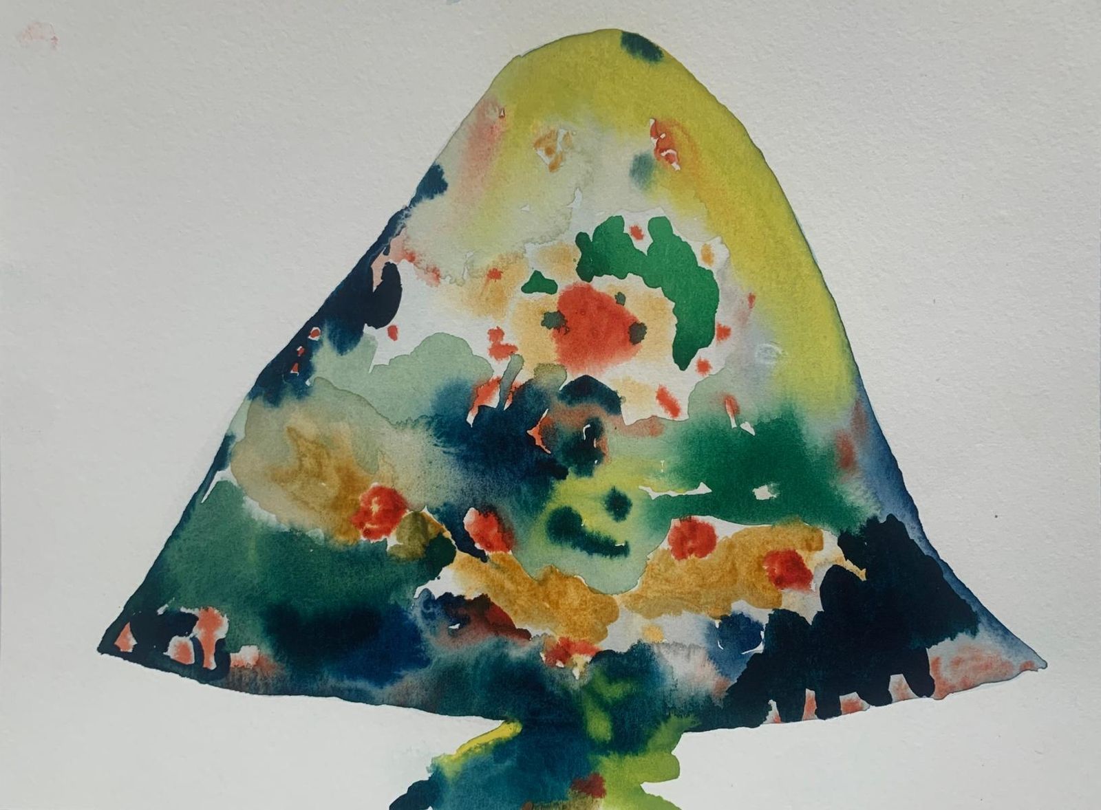 Hanna Ilczyszynnocefresca. Abstract Watercolor Drawing, Colorful, Polish Artist2024