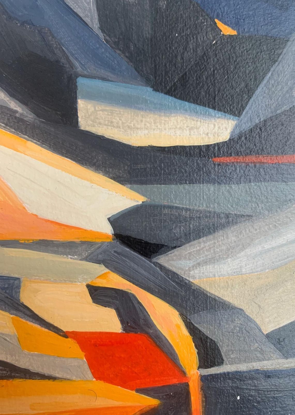 Sergiusz Powałkawielki Furkotny Staw. Abstract Landscape, Acrylic Painting, Tatra Mountains2021 photo Art