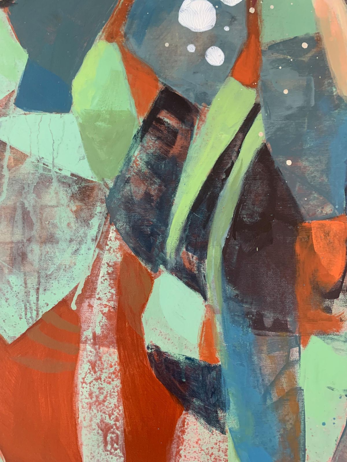 Anna Masiul Gozdeckamarch Bouquet. Contemporary Abstract Painting, Acrylic On Canvas, Polish Artist2023 photo for sale