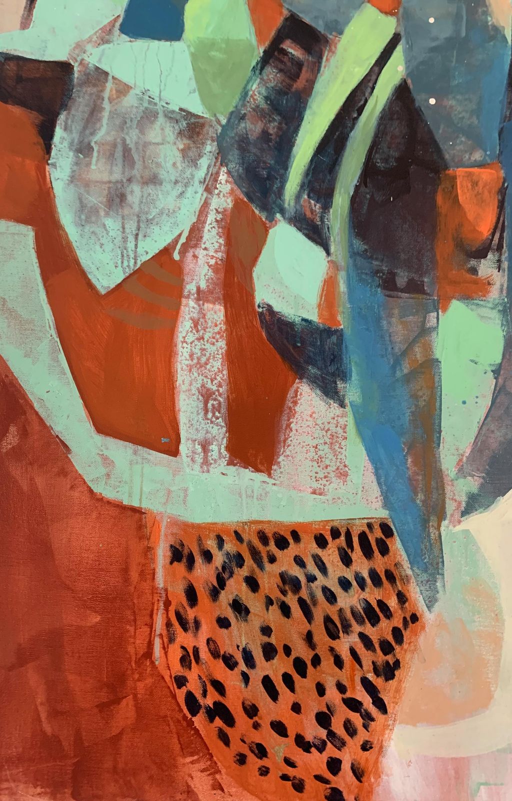 Anna Masiul Gozdeckamarch Bouquet. Contemporary Abstract Painting, Acrylic On Canvas, Polish Artist2023 photo vinterior