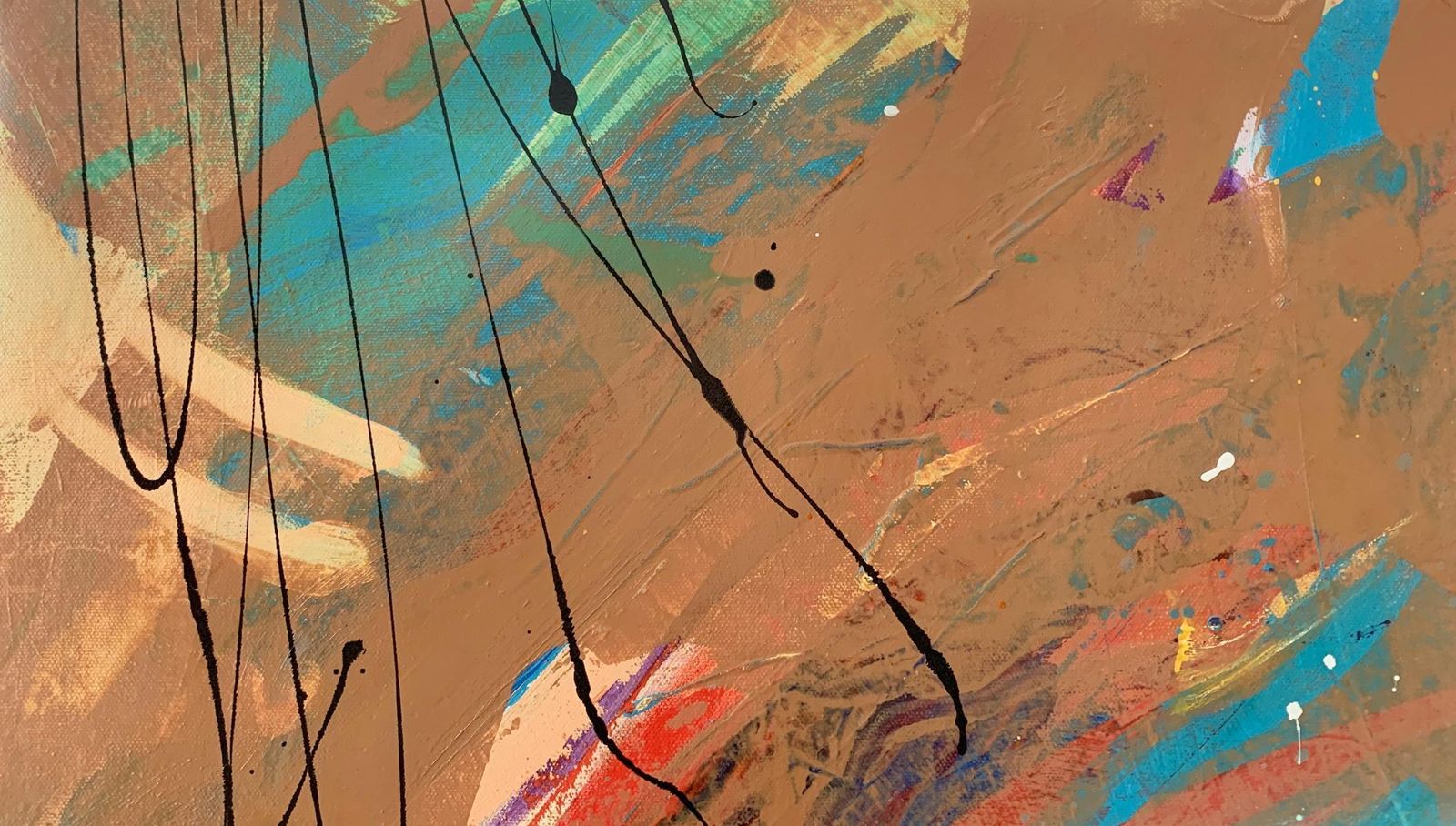 Monika Rossaabstraction. Contemporary Abstract Oil Painting, Colorful, Dynamic, Polish Art2023 photo Art