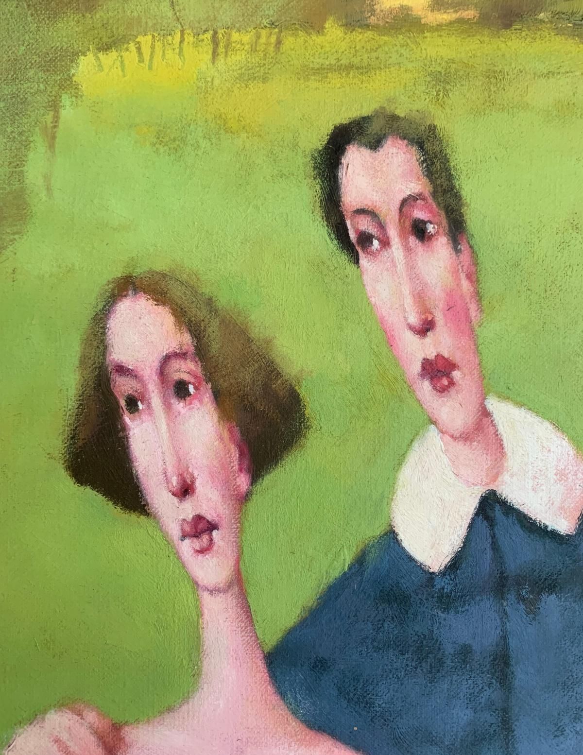 Waldemar Marszałektemptation From Adam And Eve Cycle. Figurative Oil Painting, Polish Artist1999 photo 4632.0