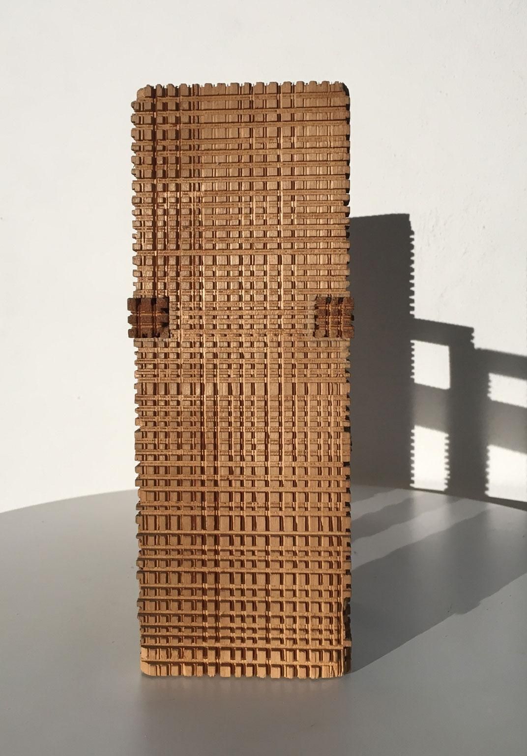 photo buy 1977 Italy Wooden Abstract Sculpture By Urano Palma Non Dialogo No Words