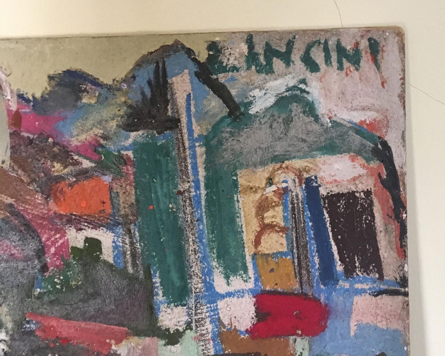 photo vinterior 1960 Italy Abstract Painting By Ermete Lancini