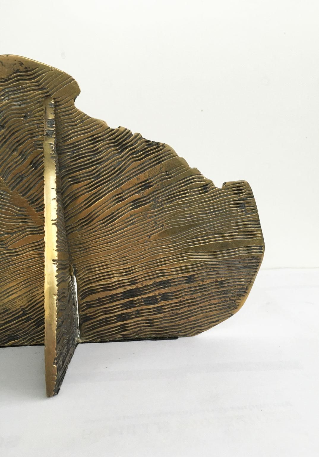 841.0 1980 Italy Bronze Abstract Sculpture By Luciana Matalon Gente E Dune photo