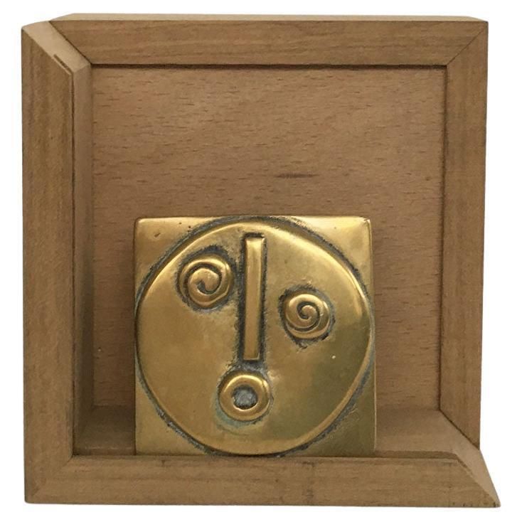 1980 Italy Abstract Bronze Sculpture By Mirella Forlivesi Stupore