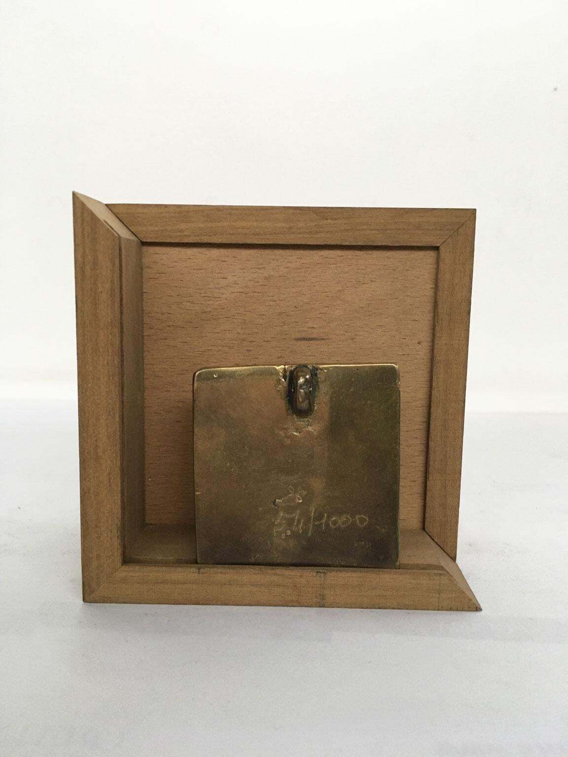 1980 Italy Abstract Bronze Sculpture By Mirella Forlivesi Stupore photo buy