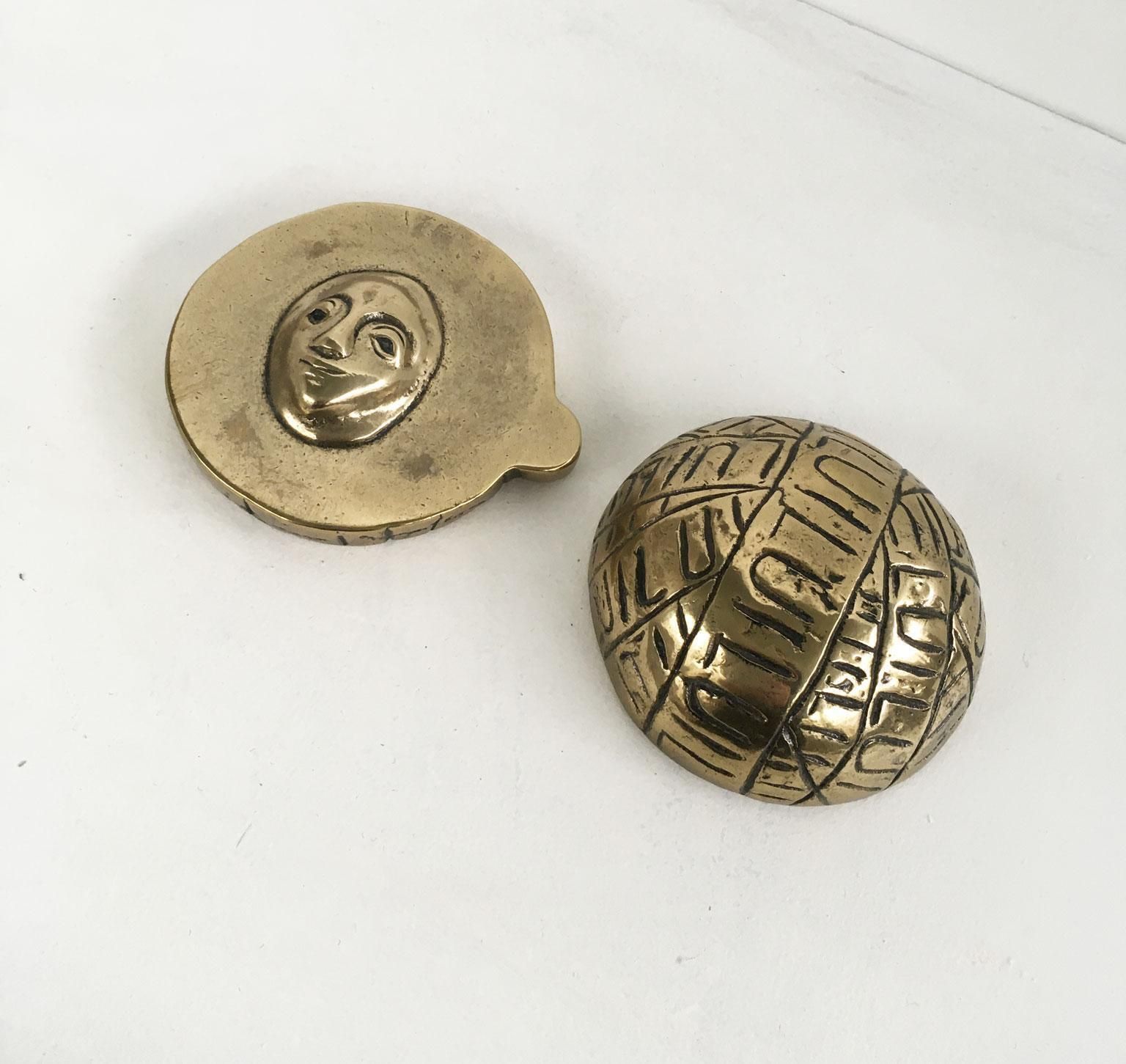 photo for sale 1978 Italy Bronze Abstract Sculpture By Fanna Roncoroni Lui Lei Him Her