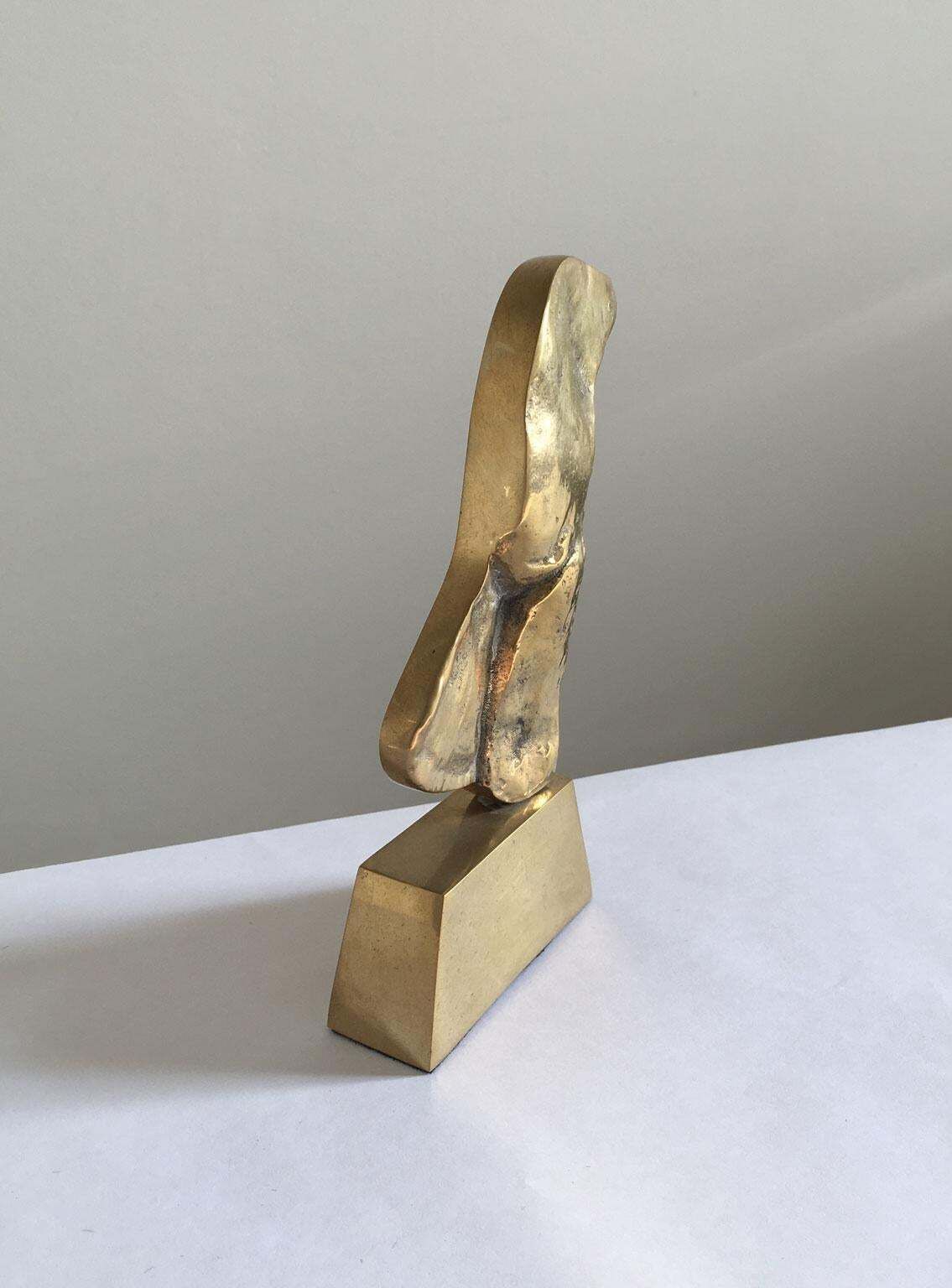 1980 Italy Post Modern Rodica Tanasescu Bronze Abstract Sculpture Muse photo Art