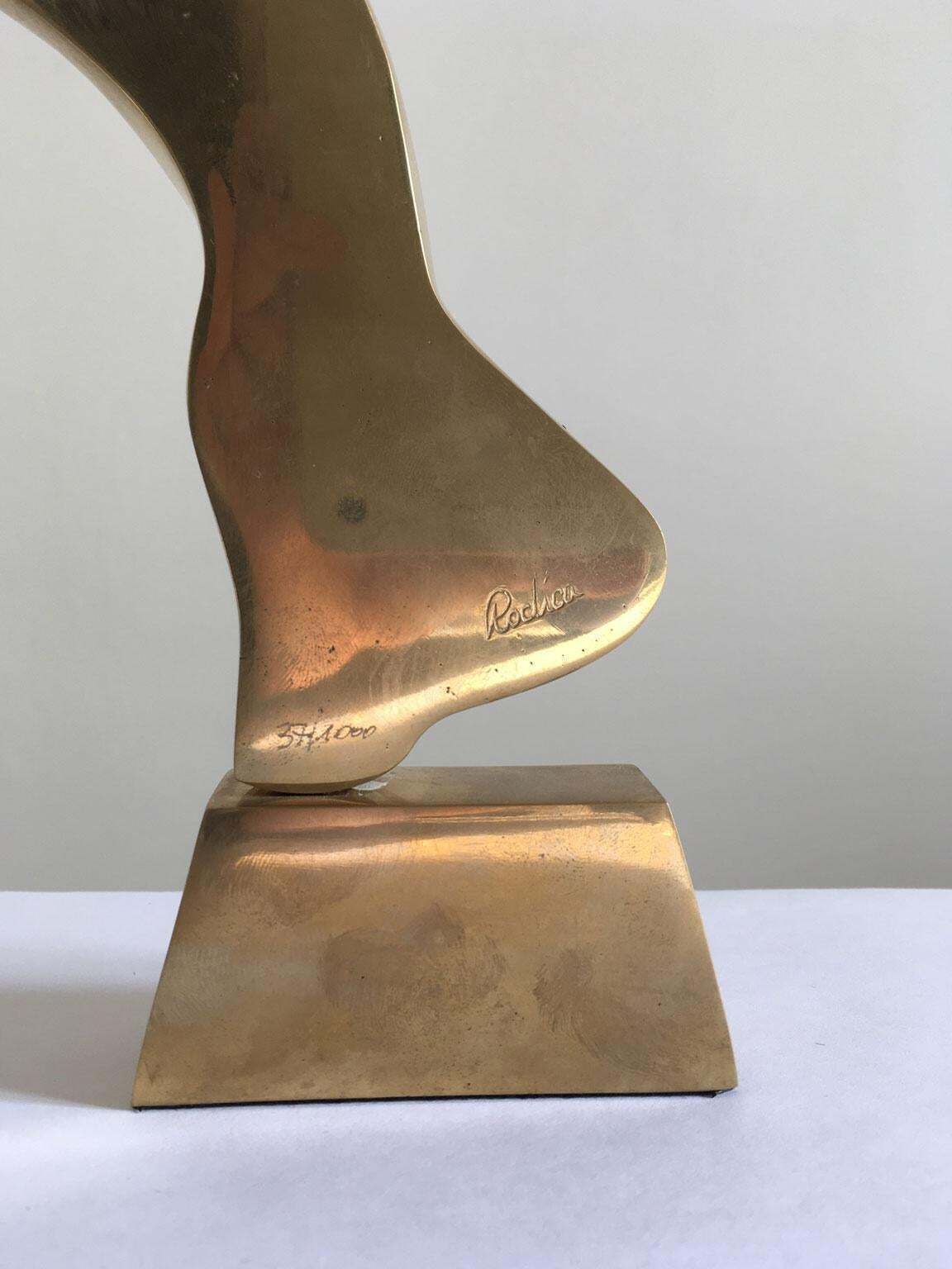 1980 Italy Post Modern Rodica Tanasescu Bronze Abstract Sculpture Muse photo buy