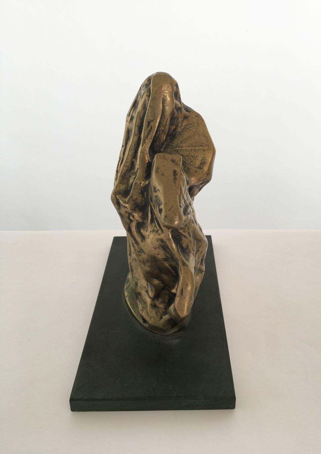 1980 Italy Post Modern Cristina Roncati Bronze Abstract Sculpture Cavaliere photo for sale
