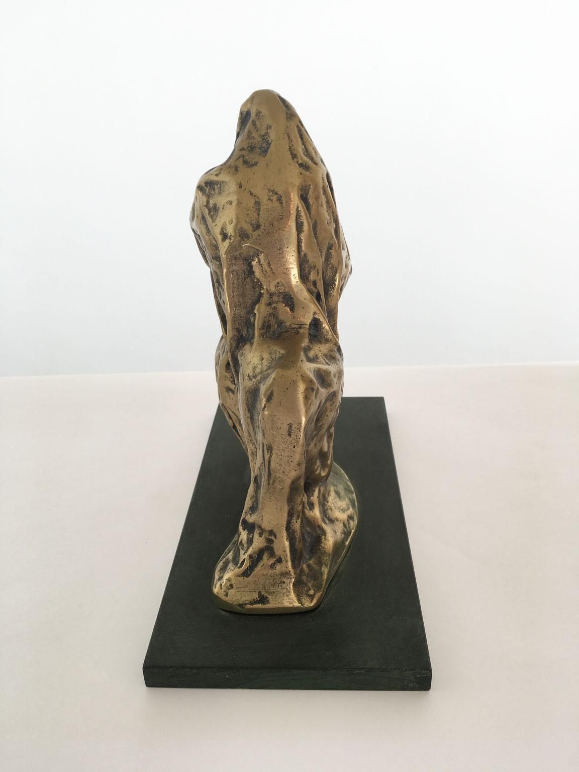 1980 Italy Post Modern Cristina Roncati Bronze Abstract Sculpture Cavaliere photo buy