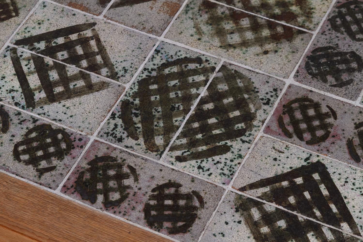 Danish Oak And Tile Coffee Table By Tue Poulsen, 1960s. photo vinterior
