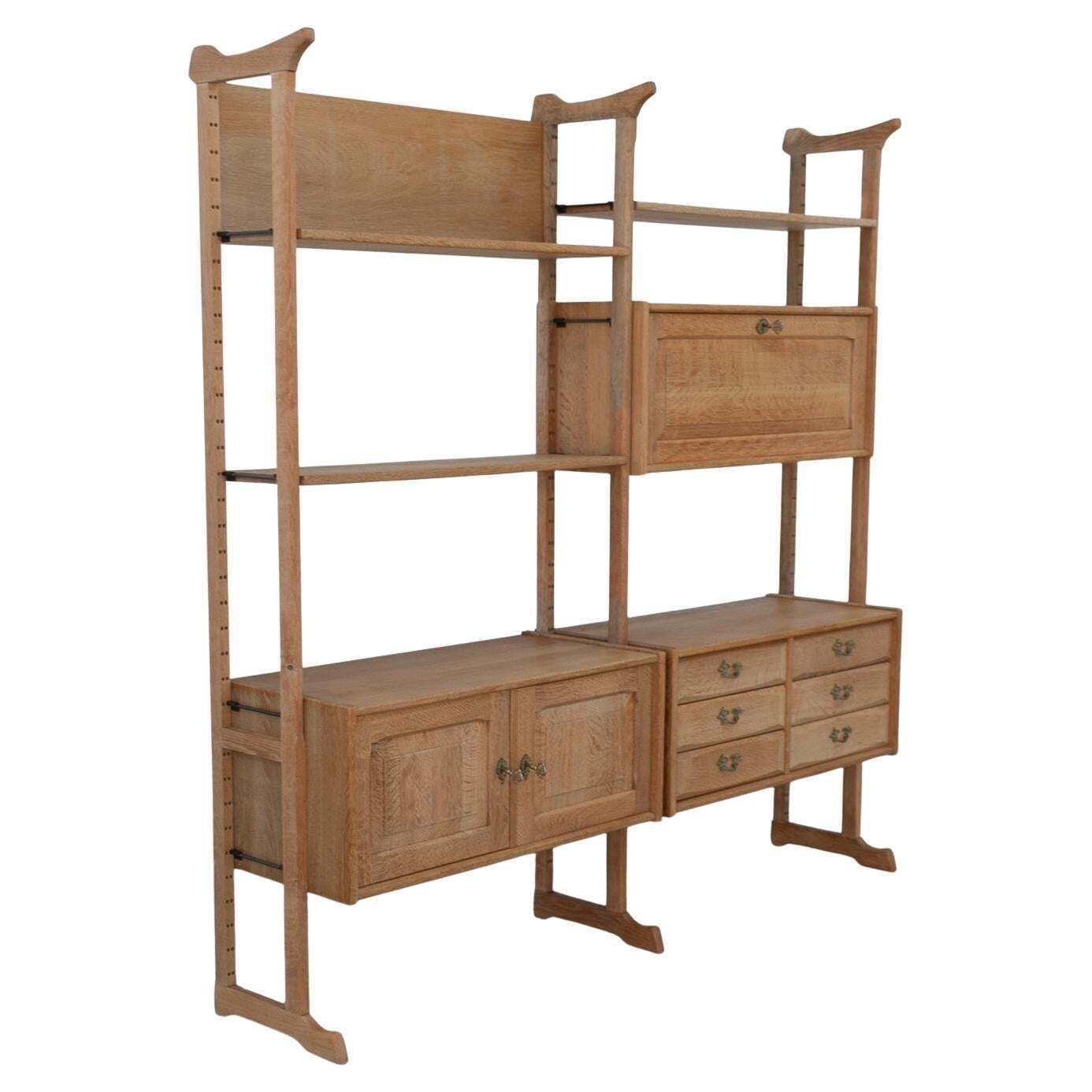 Danish Freestanding Oak Bookcase By Henning Kjærnulf For Nyrup Møbler, 1960s.