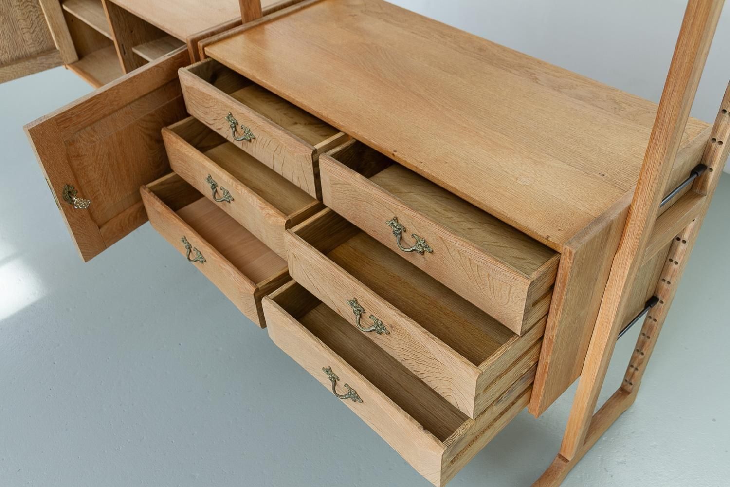 Danish Freestanding Oak Bookcase By Henning Kjærnulf For Nyrup Møbler, 1960s. photo buy