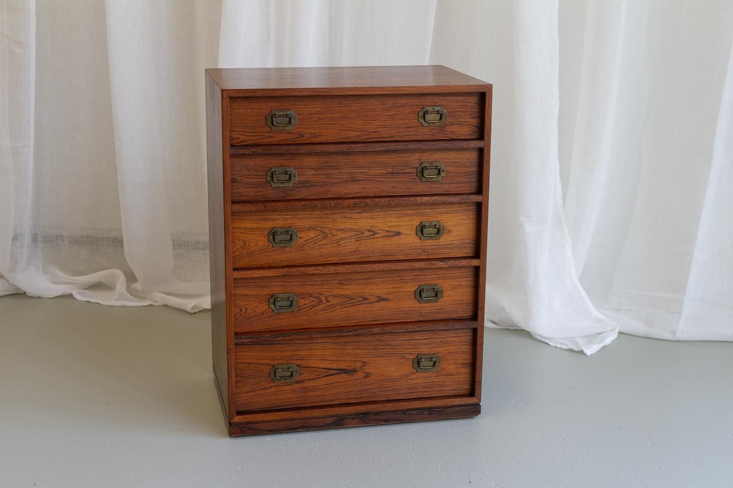 Danish Modern Rosewood Chest Of Drawers By Henning Korch, 1960s. photo for sale