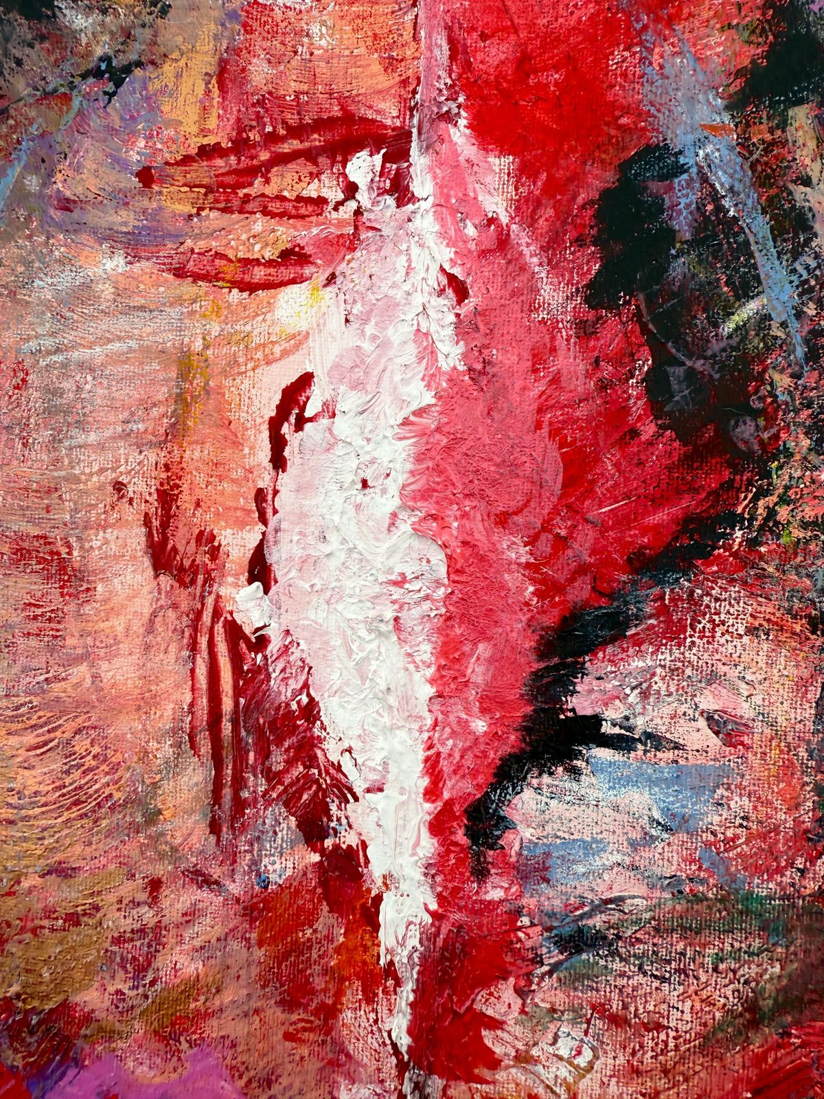 The Powerful Vagina Oil On Canvas Painting Abstract Expressionism photo Art