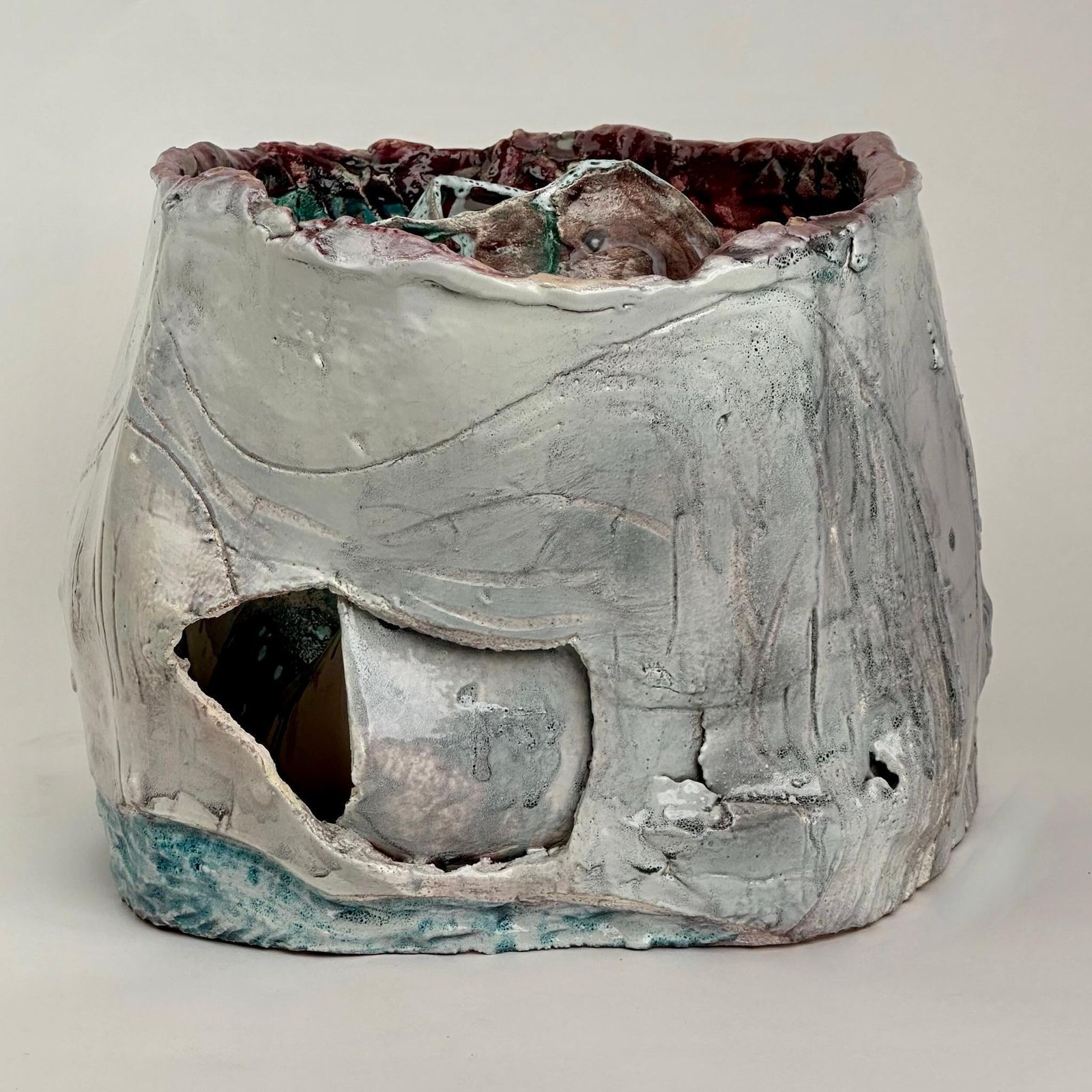 Untitled 2017 Semi Refractory And Glazed Ceramic Sculpture By Alessandro Roma photo Art