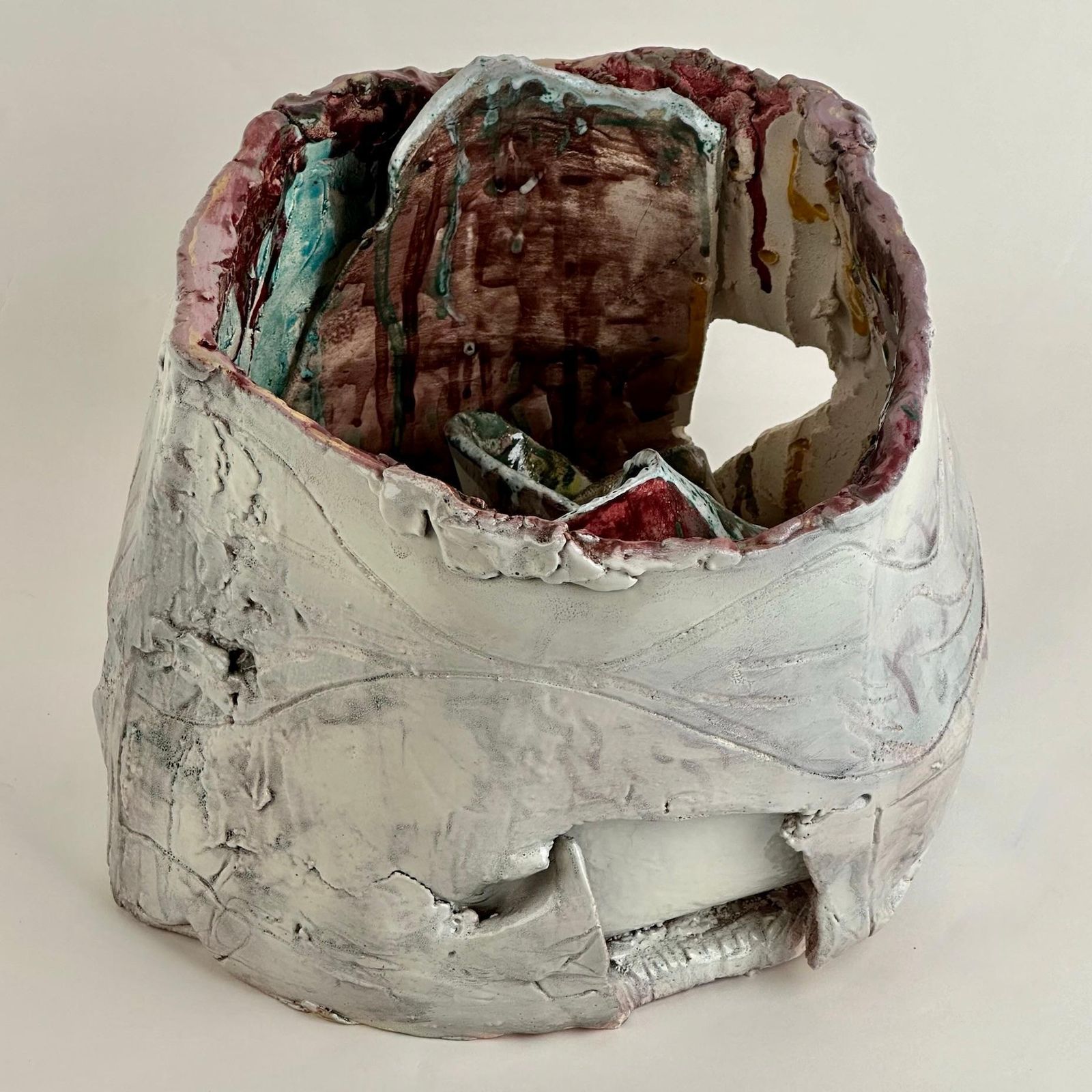 Untitled 2017 Semi Refractory And Glazed Ceramic Sculpture By Alessandro Roma photo buy