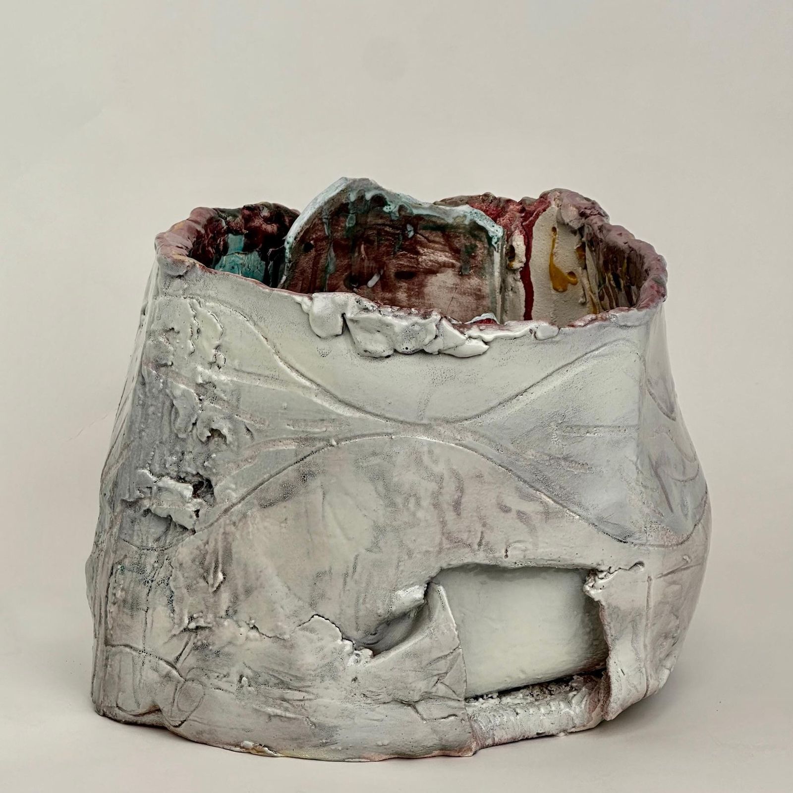 photo for sale Untitled 2017 Semi Refractory And Glazed Ceramic Sculpture By Alessandro Roma