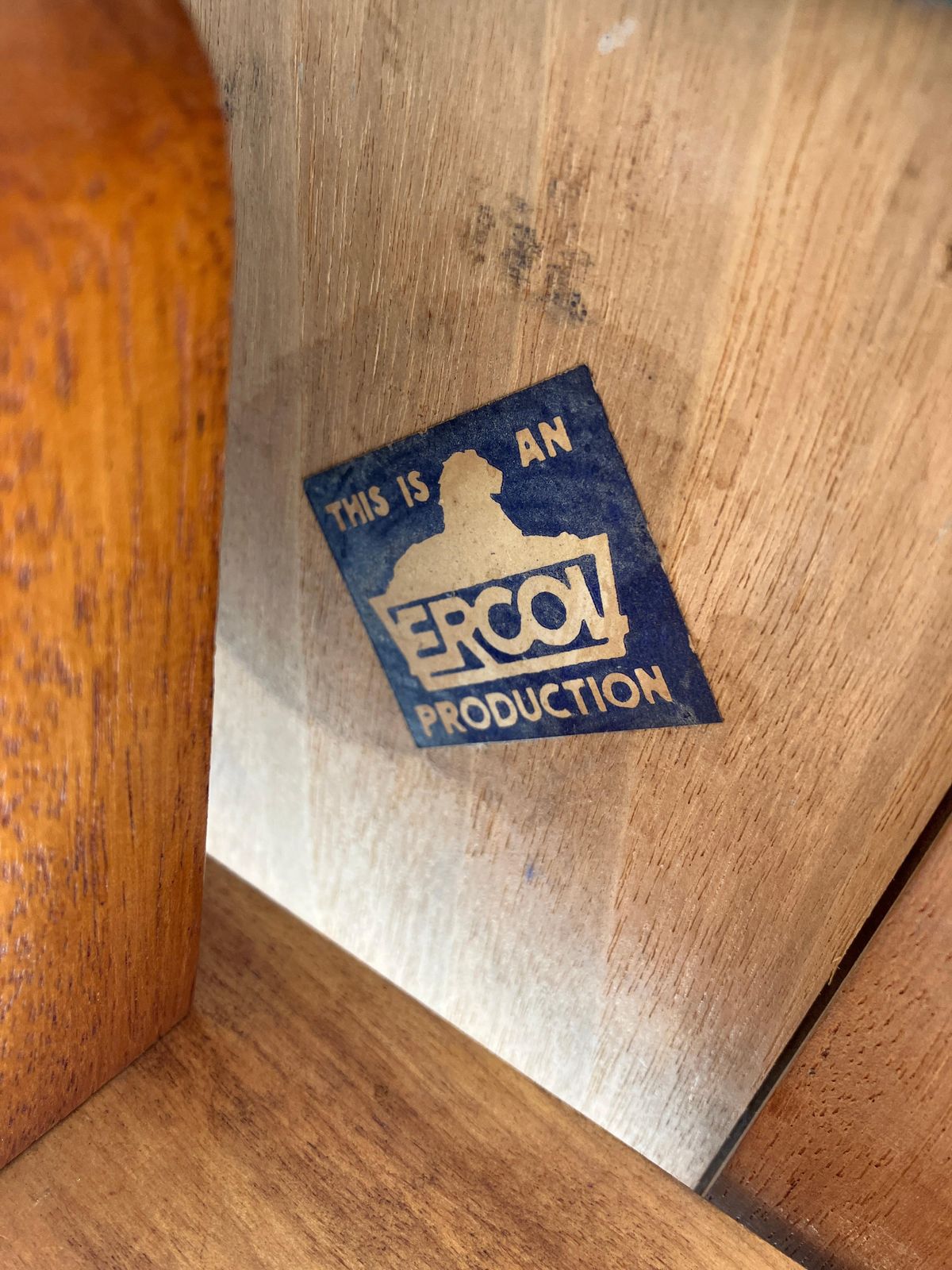 Rare Early Ercol Mid Century Extendable Dining Table 50's photo vinterior