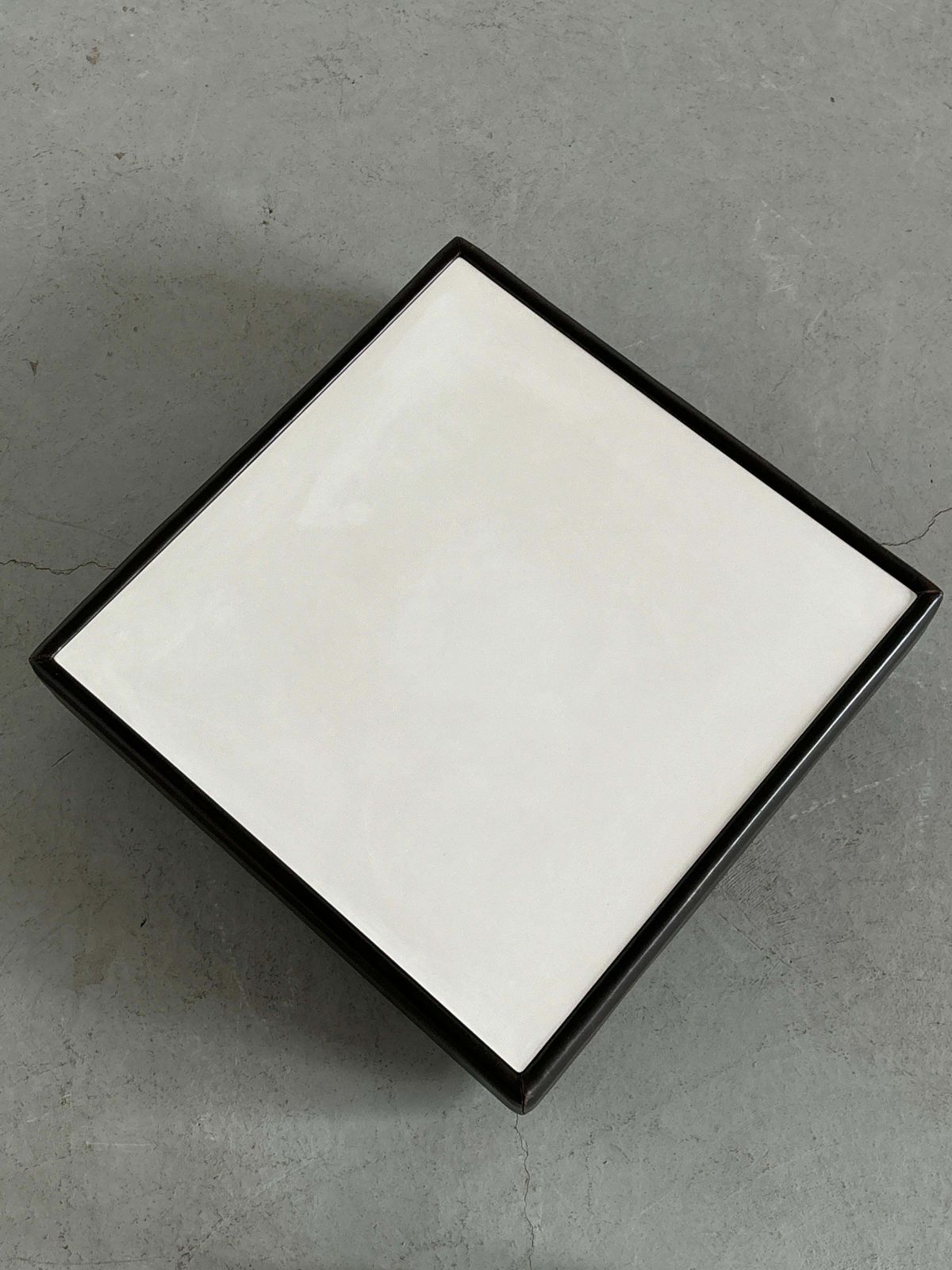photo furniture De Sede Ds15 Elegant Leather Coffee Table, 1970s Switzerland