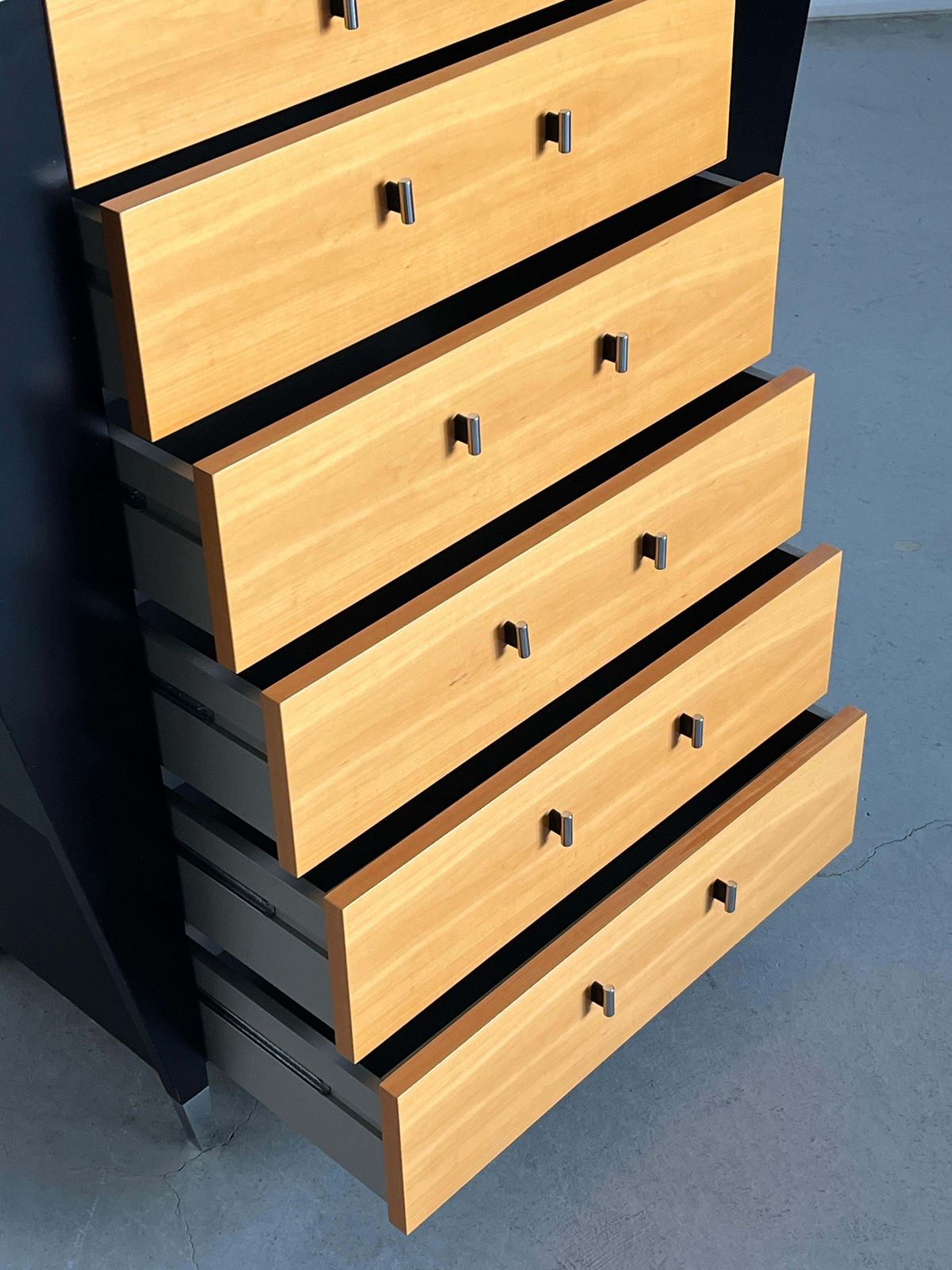 Vintage Postmodern Memphis Design Chest Of Drawers In Beechwood By Schönbuch photo vintage