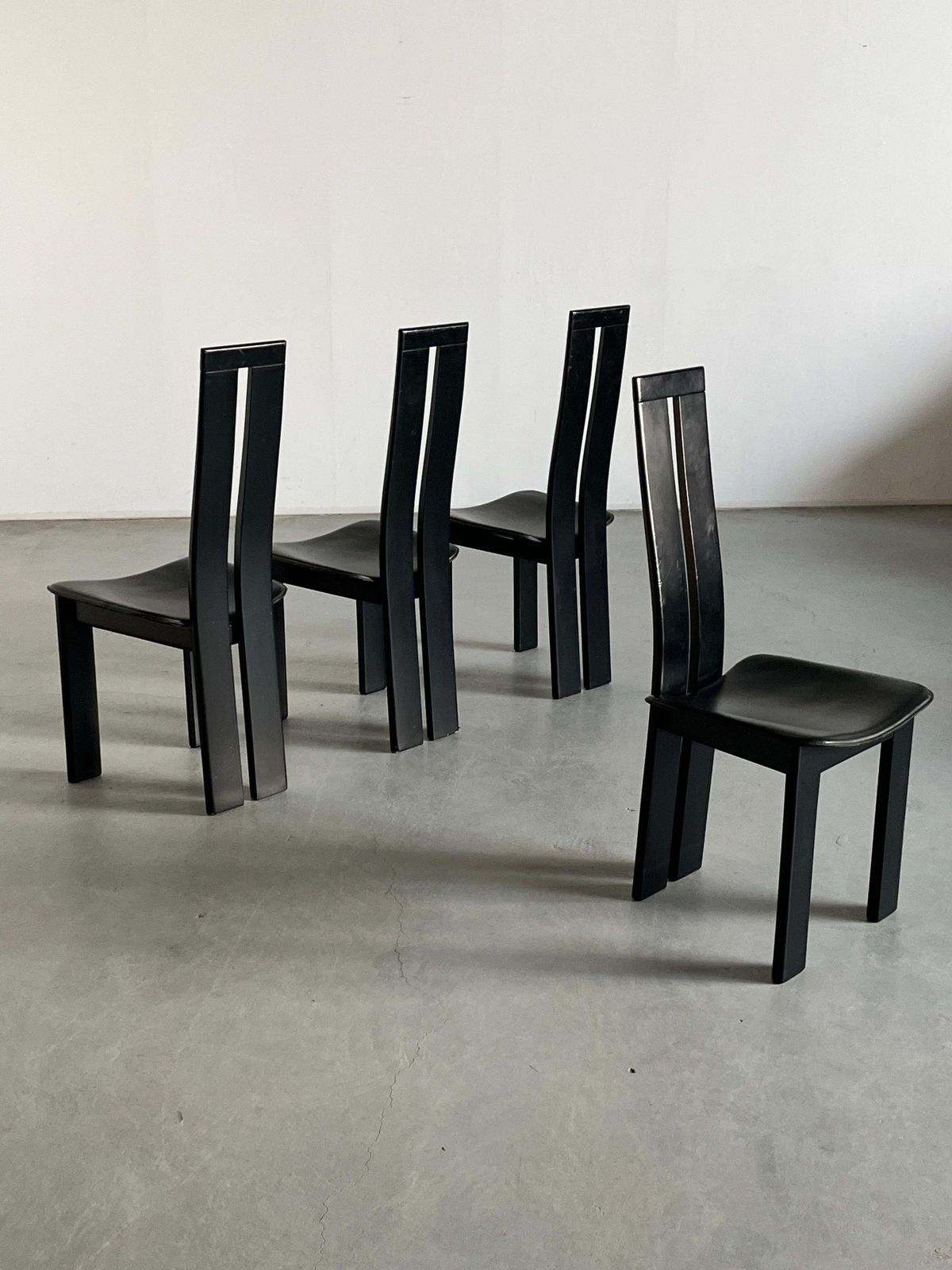 1 Of 4 Vintage Postmodern Dining Chairs In The Style Of Pietro Constantini, 70s photo for sale