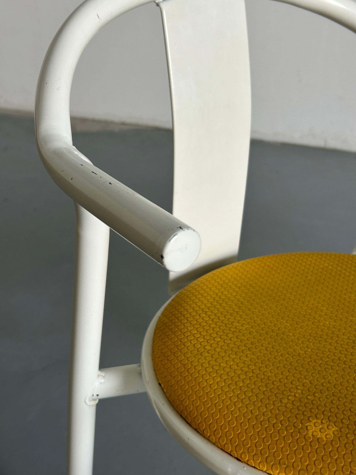 515.0 Pair Of Vintage Ikea Postmodern Memphis Maxmo Metal Dining Chairs, 1980s Ikea photo