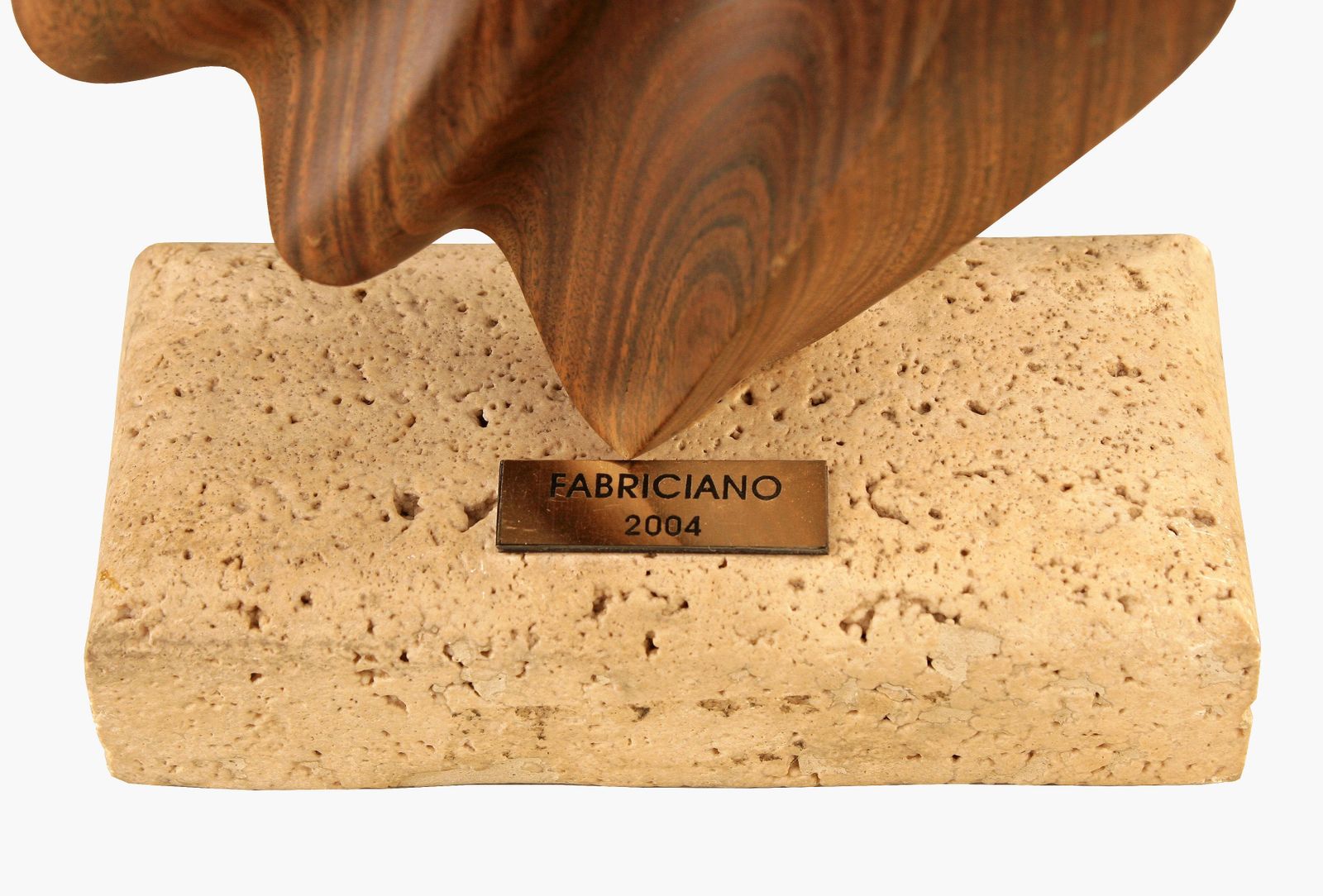 2004 Argentine Biomorphic Wood And Stone Abstract Sculpture By Fabriciano Gómez photo 925.0