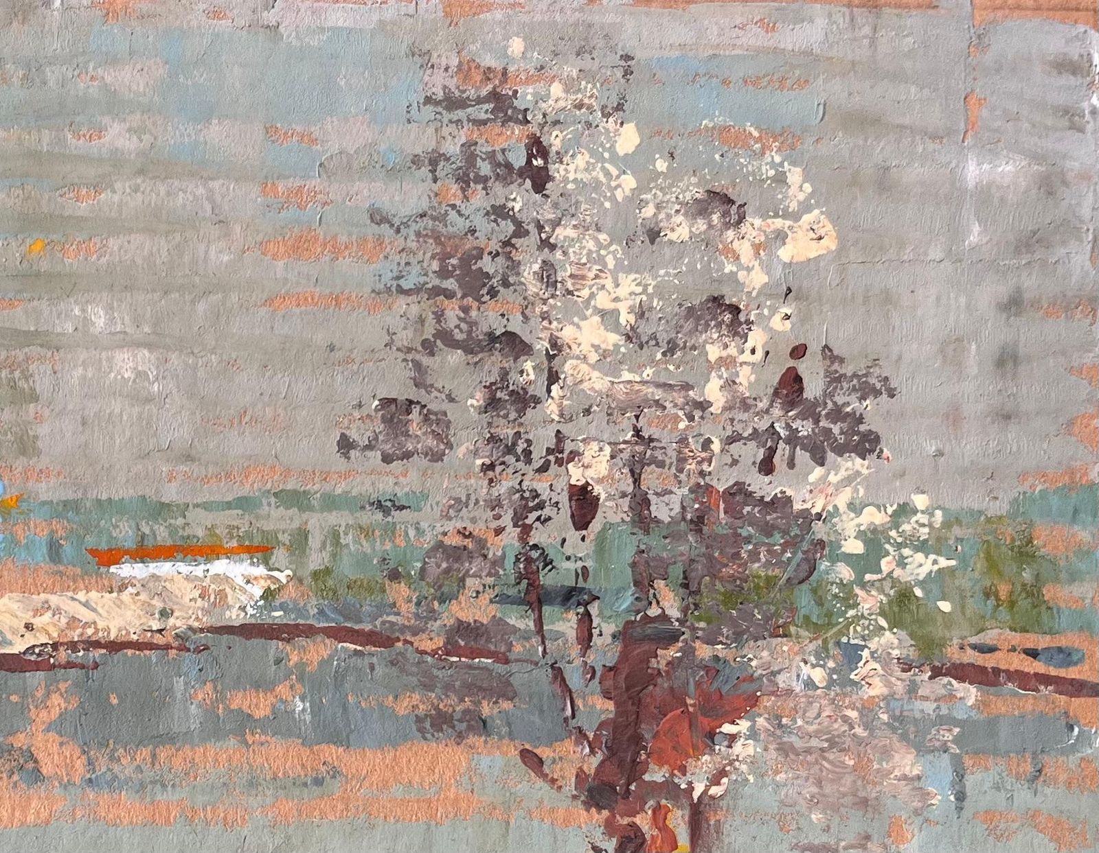 Fanch Lelfrench Landscape With Blossoming Trees And Farmhouse In Beaumont Pléneuf photo 433.0