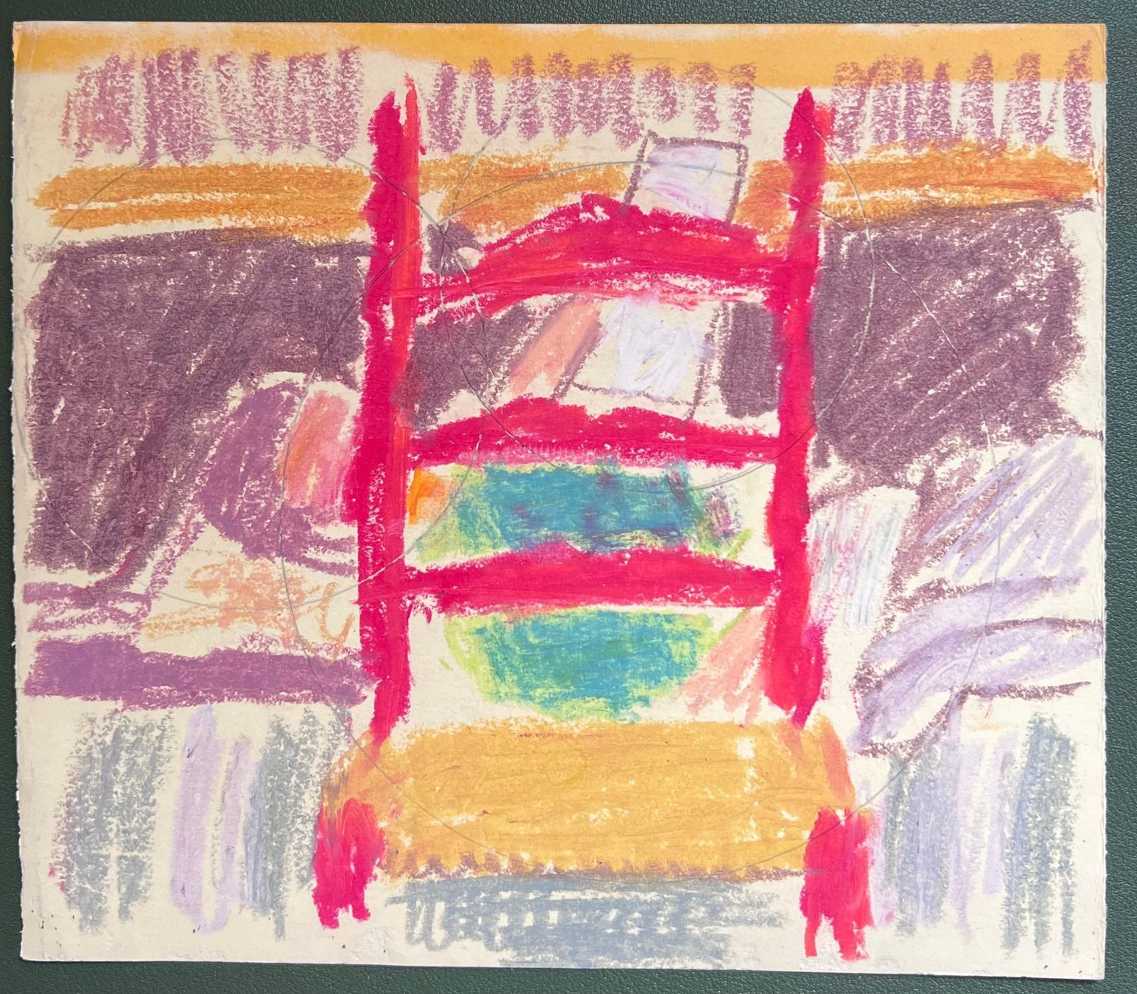 Akos Biro20th Century French Expressionist Red Chair Interior Still Life photo furniture