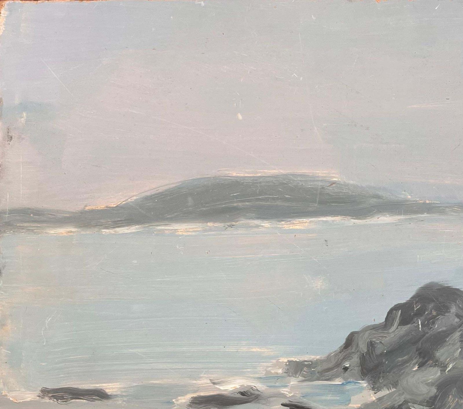 Fanch Lelimpressionist Seascape Painting Of The Chausey Islands With Boats And Rocks1999 photo 790.0