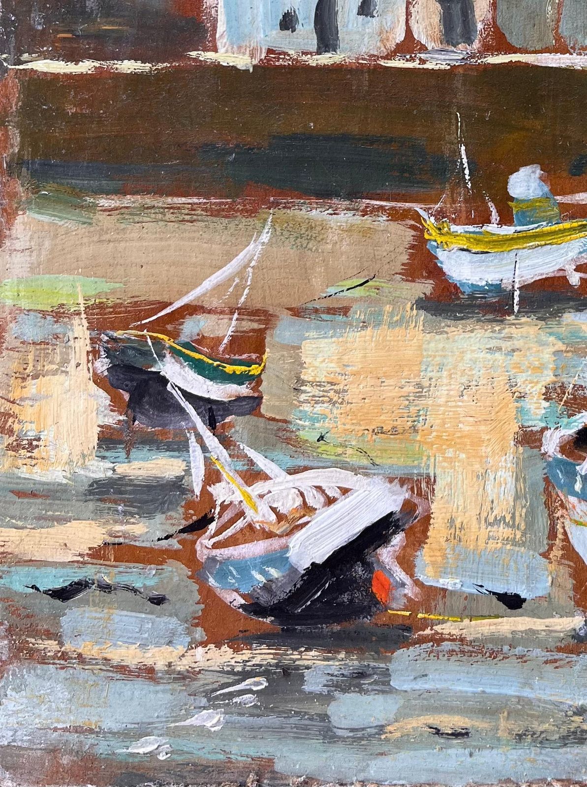 Fanch Lelfrench Impressionist Boats And Lighthouse Scene In Belle île Brittany2003 photo Art
