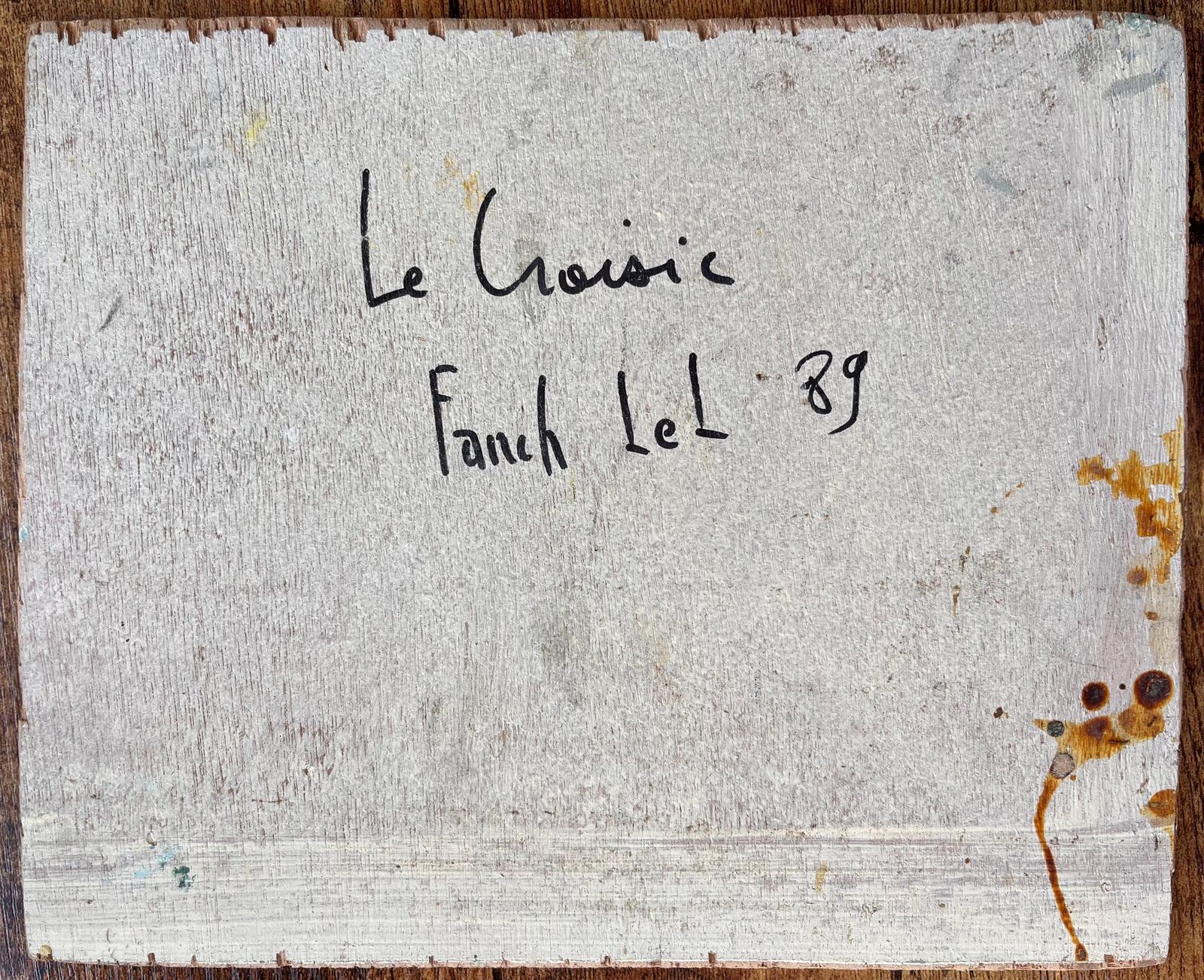 Fanch Lelfrench Impressionist Painting Of Fishing Boats In Le Croisic Brittany1989 photo buy