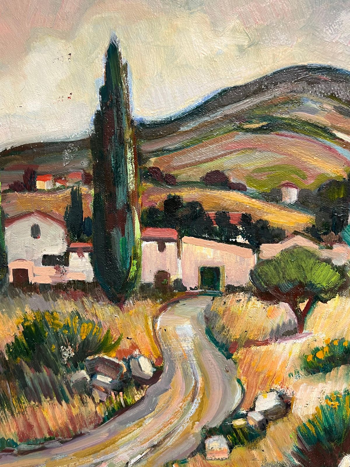 Max Toutainwindy Path Leading Through The French Valleys 20th Post Impressionist Painting photo for sale