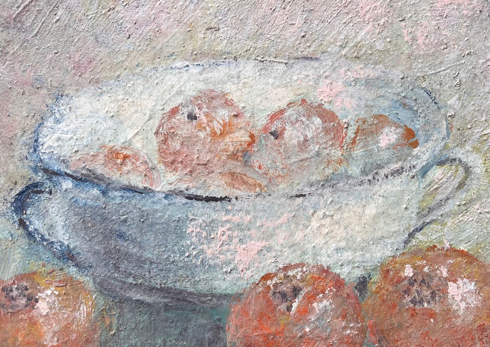Fanch Lelimpressionist Still Life With Apples In Bowl Jacques Cartier Basin Saint Malo photo buy